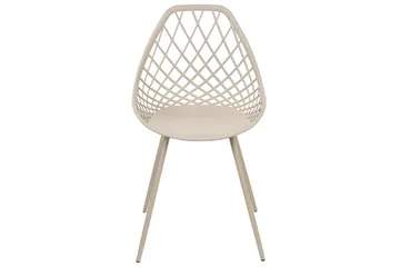 Matsalsstol Beliani Canton Ii set om 2 Beige - Møbler - Stoler - Spisestuestoler & kjøkkenstoler