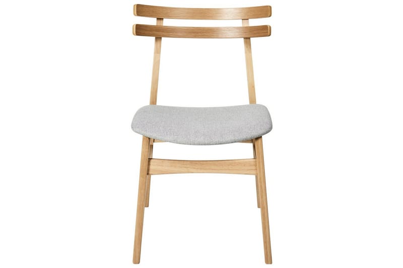 Matsalsstol Beliani Cynthiana set om 2 Ljus Trä-Grå Light grey - Møbler - Stoler - Spisestuestoler & kjøkkenstoler