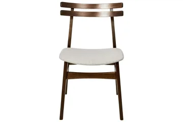 Matsalsstol Beliani Cynthiana set om 2 Ljus Trä-Grå Ljusbeige - Møbler - Stoler - Spisestuestoler & kjøkkenstoler