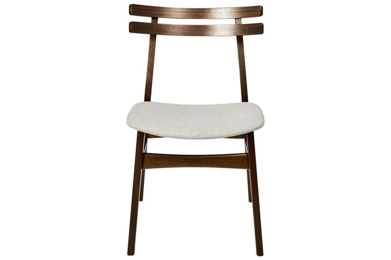 Matsalsstol Beliani Cynthiana set om 2 Ljus Trä-Grå Ljusbeige - Møbler - Stoler - Spisestuestoler & kjøkkenstoler