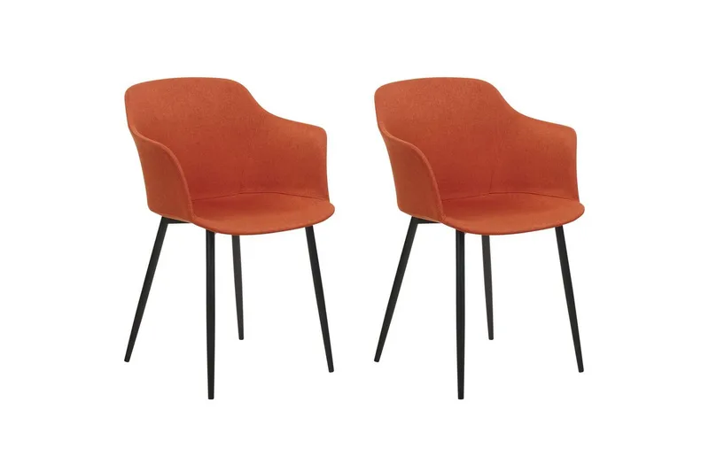 Matsalsstol Beliani Elim set om 2 Orange