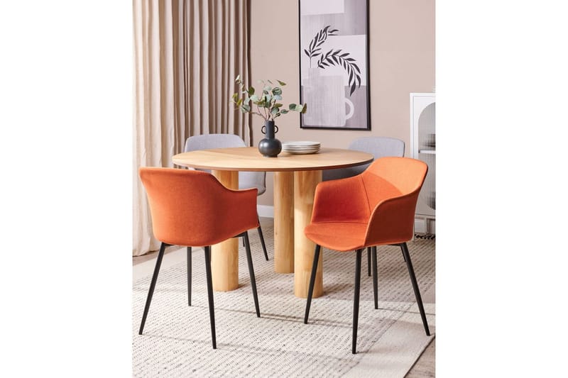 Matsalsstol Beliani Elim set om 2 Orange - Møbler - Stoler - Spisestuestoler & kjøkkenstoler