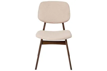Matsalsstol Beliani Ella set om 2 Ljus Trä-Beige Ljusbeige - Møbler - Stoler - Spisestuestoler & kjøkkenstoler