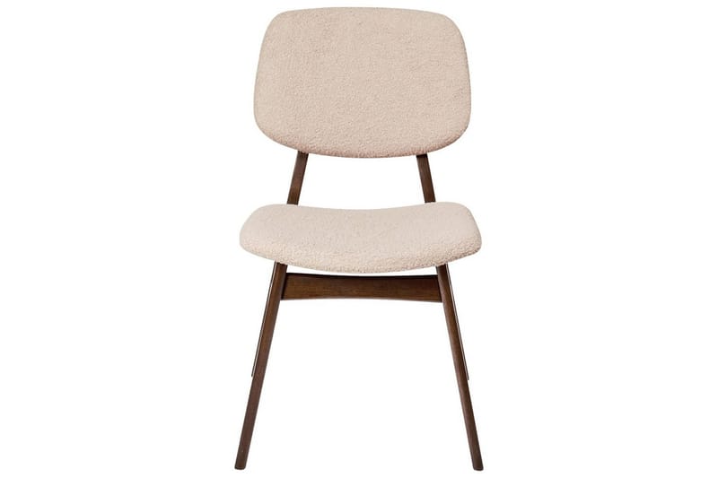 Matsalsstol Beliani Ella set om 2 Ljus Trä-Beige Ljusbeige - Møbler - Stoler - Spisestuestoler & kjøkkenstoler