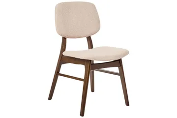 Matsalsstol Beliani Ella set om 2 Ljus Trä-Beige Ljusbeige - Møbler - Stoler - Spisestuestoler & kjøkkenstoler
