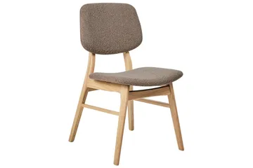 Matsalsstol Beliani Ella set om 2 Ljus Trä-Beige Taupe VALUE_MISSING_18306 - Møbler - Stoler - Spisestuestoler & kjøkkenstoler