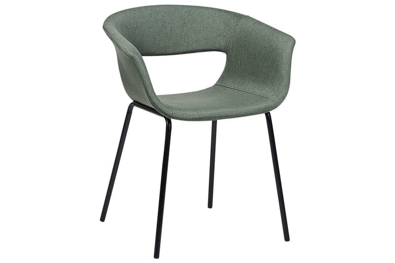 Matsalsstol Beliani Elma set om 2 Blå-Svart Dark green - Møbler - Stoler - Spisestuestoler & kjøkkenstoler