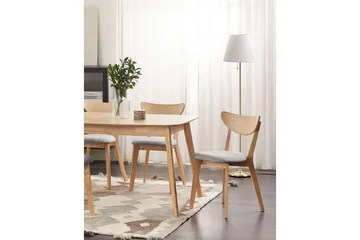 Matsalsstol Beliani Erie set om 2 Light wood - Møbler - Stoler - Spisestuestoler & kjøkkenstoler