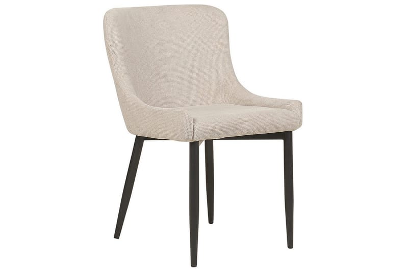 Matsalsstol Beliani Everly Ljusbeige - Møbler - Stoler - Spisestuestoler & kjøkkenstoler