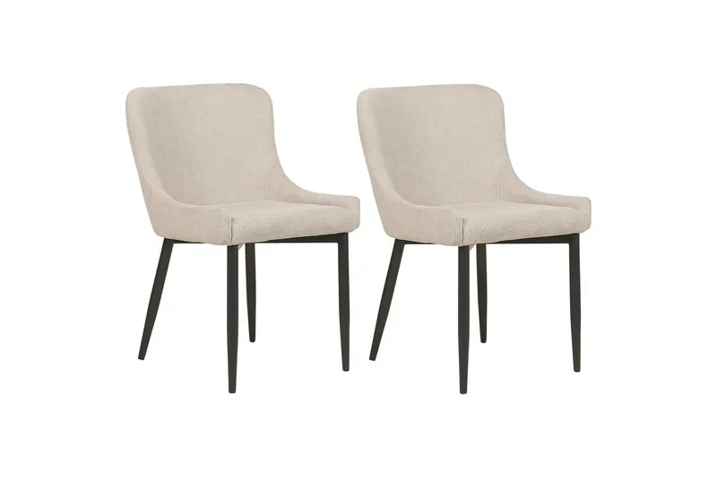 Matsalsstol Beliani Everly Ljusbeige