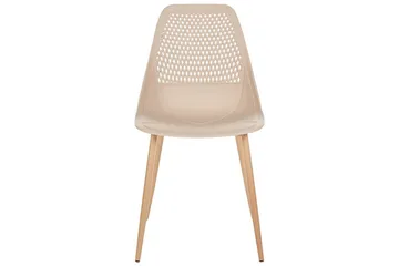 Matsalsstol Beliani Hazelton set om 4 Beige-Ljust Trä Beige - Møbler - Stoler - Spisestuestoler & kjøkkenstoler