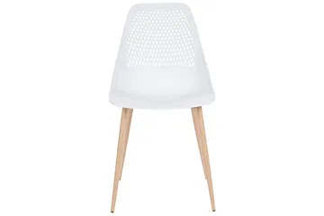 Matsalsstol Beliani Hazelton set om 4 Beige-Ljust Trä White - Møbler - Stoler - Spisestuestoler & kjøkkenstoler