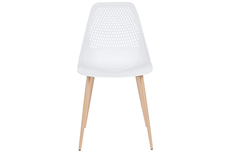 Matsalsstol Beliani Hazelton set om 4 Beige-Ljust Trä White - Møbler - Stoler - Spisestuestoler & kjøkkenstoler