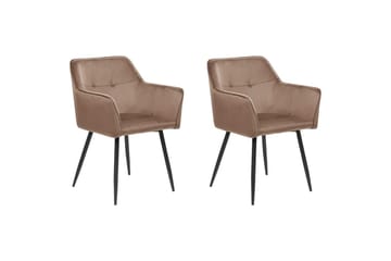 Matsalsstol Beliani Jasmin Brown - Møbler - Stoler - Spisestuestoler & kjøkkenstoler