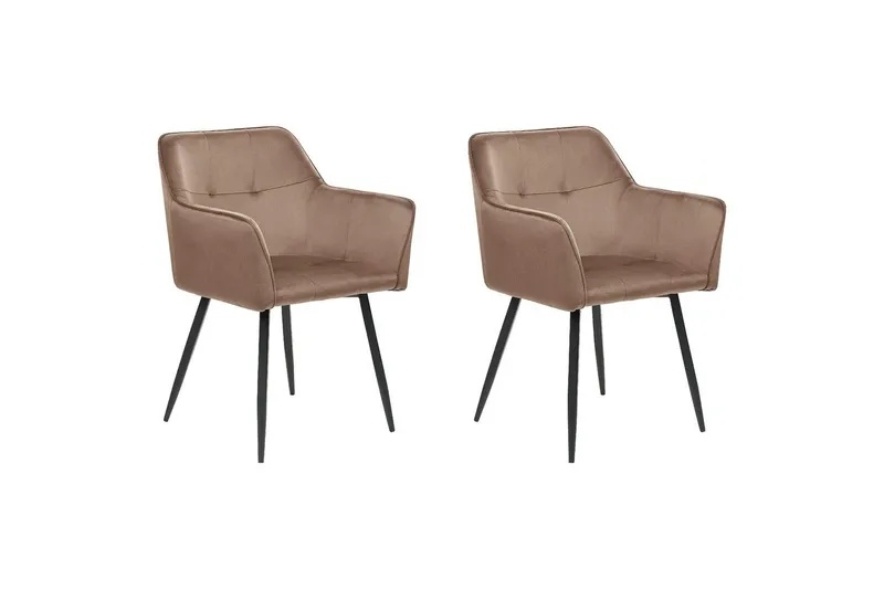 Matsalsstol Beliani Jasmin Brown