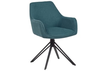 Matsalsstol Beliani Jodar set om 2 Beige-Svart Teal - Møbler - Stoler - Spisestuestoler & kjøkkenstoler