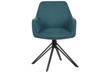 Matsalsstol Beliani Jodar set om 2 Beige-Svart Teal - Møbler - Stoler - Spisestuestoler & kjøkkenstoler