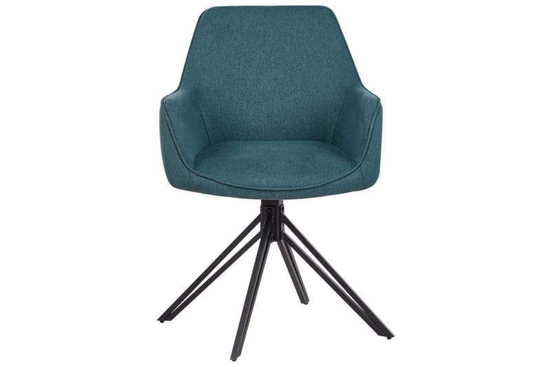 Matsalsstol Beliani Jodar set om 2 Beige-Svart Teal - Møbler - Stoler - Spisestuestoler & kjøkkenstoler