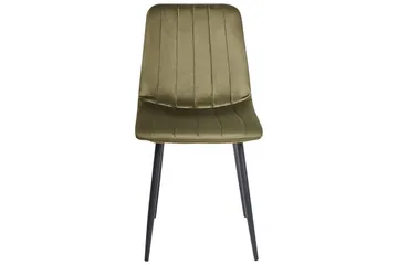 Matsalsstol Beliani Kalispell set om 4 Olive green - Møbler - Stoler - Spisestuestoler & kjøkkenstoler