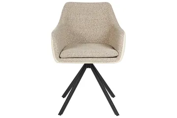 Matsalsstol Beliani Lithia set om 2 Taupe - Møbler - Stoler - Spisestuestoler & kjøkkenstoler