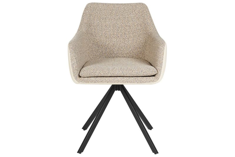 Matsalsstol Beliani Lithia set om 2 Taupe - Møbler - Stoler - Spisestuestoler & kjøkkenstoler