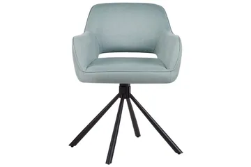 Matsalsstol Beliani Loures set om 2 Beige-Svart Mint Green - Møbler - Stoler - Spisestuestoler & kjøkkenstoler