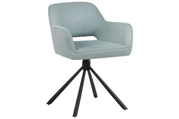 Matsalsstol Beliani Loures set om 2 Beige-Svart Mint Green - Møbler - Stoler - Spisestuestoler & kjøkkenstoler