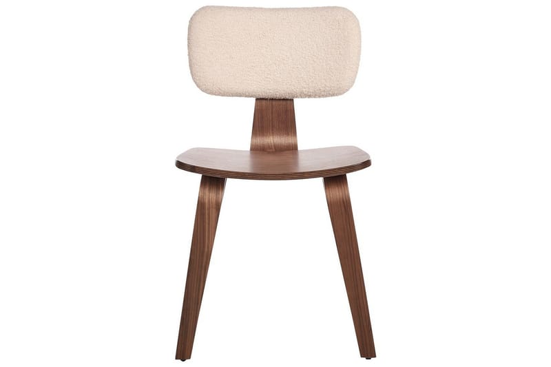 Matsalsstol Beliani Lucinda set om 2 Beige-Ljust Trä Ljusbeige VALUE_MISSING_2 - Møbler - Stoler - Spisestuestoler & kjøkkenstoler