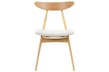 Matsalsstol Beliani Lynn set om 2 Ljus Trä-Beige Light grey - Møbler - Stoler - Spisestuestoler & kjøkkenstoler