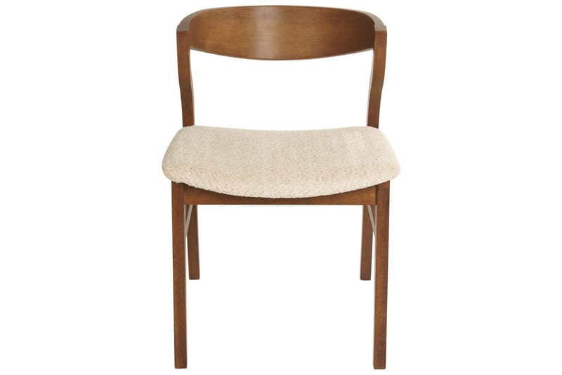 Matsalsstol Beliani Maroa set om 2 Ljusbeige - Møbler - Stoler - Spisestuestoler & kjøkkenstoler