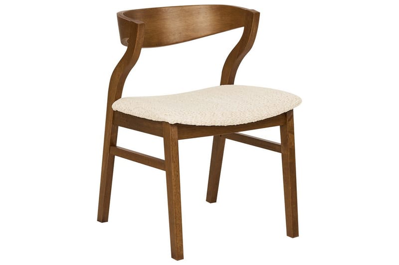 Matsalsstol Beliani Maroa set om 2 Ljusbeige - Møbler - Stoler - Spisestuestoler & kjøkkenstoler
