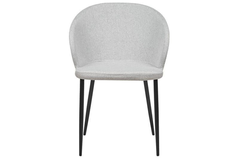 Matsalsstol Beliani Mason set om 2 Beige-Svart Light grey - Møbler - Stoler - Spisestuestoler & kjøkkenstoler