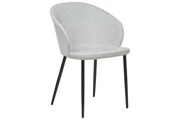 Matsalsstol Beliani Mason set om 2 Beige-Svart Light grey - Møbler - Stoler - Spisestuestoler & kjøkkenstoler