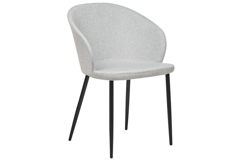 Matsalsstol Beliani Mason set om 2 Beige-Svart Light grey - Møbler - Stoler - Spisestuestoler & kjøkkenstoler