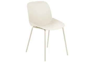 Matsalsstol Beliani Milaca set om 2 Beige - Møbler - Stoler - Spisestuestoler & kjøkkenstoler