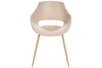 Matsalsstol Beliani Millers set om 4 Beige-Ljust Trä Beige - Møbler - Stoler - Spisestuestoler & kjøkkenstoler