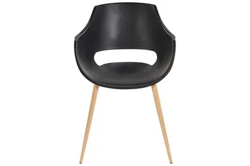 Matsalsstol Beliani Millers set om 4 Beige-Ljust Trä Black - Møbler - Stoler - Spisestuestoler & kjøkkenstoler