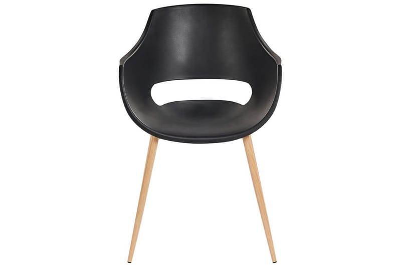 Matsalsstol Beliani Millers set om 4 Beige-Ljust Trä Black - Møbler - Stoler - Spisestuestoler & kjøkkenstoler