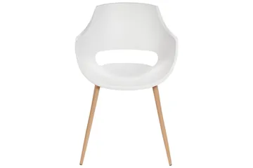 Matsalsstol Beliani Millers set om 4 Beige-Ljust Trä White - Møbler - Stoler - Spisestuestoler & kjøkkenstoler