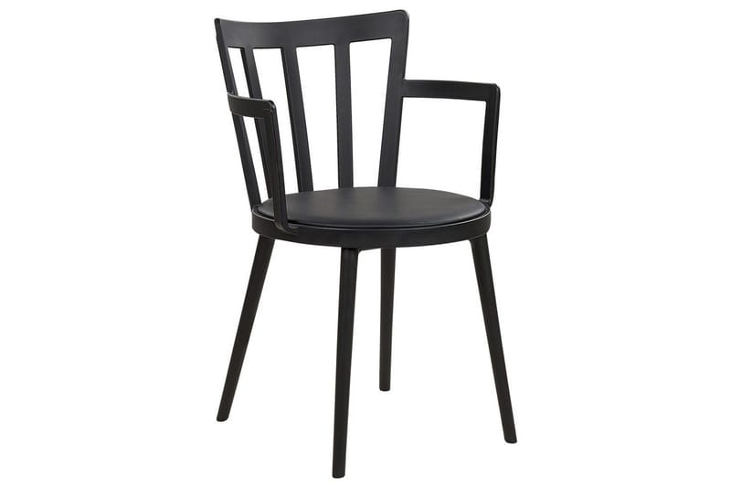 Matsalsstol Beliani Morill set om 4 Black - Møbler - Stoler - Spisestuestoler & kjøkkenstoler