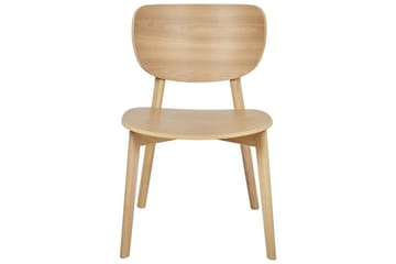 Matsalsstol Beliani Overly set om 2 Ljus Trä Light wood - Møbler - Stoler - Spisestuestoler & kjøkkenstoler