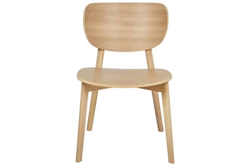 Matsalsstol Beliani Overly set om 2 Ljus Trä Light wood - Møbler - Stoler - Spisestuestoler & kjøkkenstoler