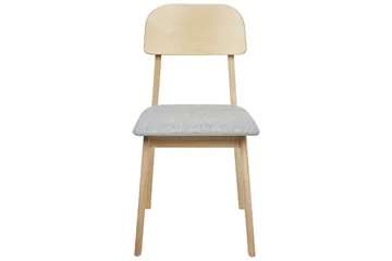 Matsalsstol Beliani Scandia set om 2 Ljus Trä-Beige NO_BRAND Light grey - Møbler - Stoler - Spisestuestoler & kjøkkenstoler