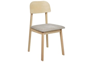 Matsalsstol Beliani Scandia set om 2 Ljus Trä-Beige NO_BRAND Taupe - Møbler - Stoler - Spisestuestoler & kjøkkenstoler