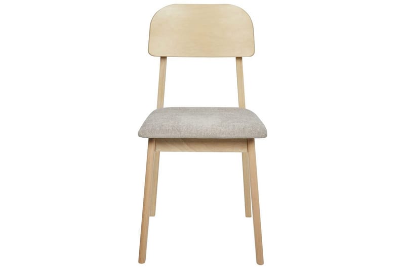 Matsalsstol Beliani Scandia set om 2 Ljus Trä-Beige Taupe - Møbler - Stoler - Spisestuestoler & kjøkkenstoler