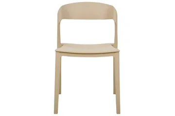 Matsalsstol Beliani Somers set om 2 Beige Beige - Møbler - Stoler - Spisestuestoler & kjøkkenstoler