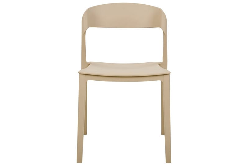 Matsalsstol Beliani Somers set om 2 Beige Beige - Møbler - Stoler - Spisestuestoler & kjøkkenstoler
