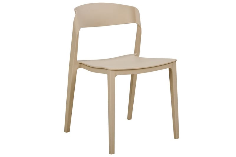 Matsalsstol Beliani Somers set om 2 Beige Beige - Møbler - Stoler - Spisestuestoler & kjøkkenstoler