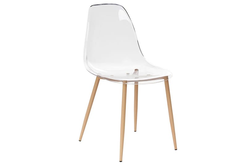 Matsalsstol Beliani Takilma set om 4 Transparent - Møbler - Stoler - Spisestuestoler & kjøkkenstoler