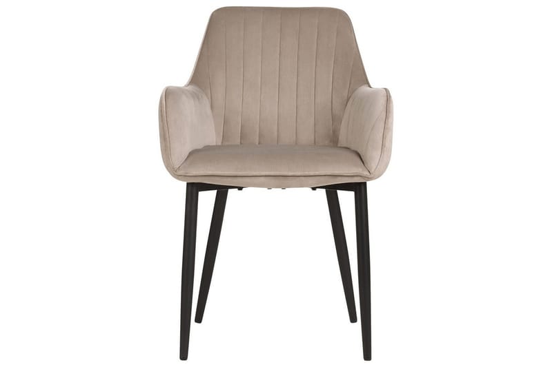 Matsalsstol Beliani Wellston set om 2 Taupe - Møbler - Stoler - Spisestuestoler & kjøkkenstoler